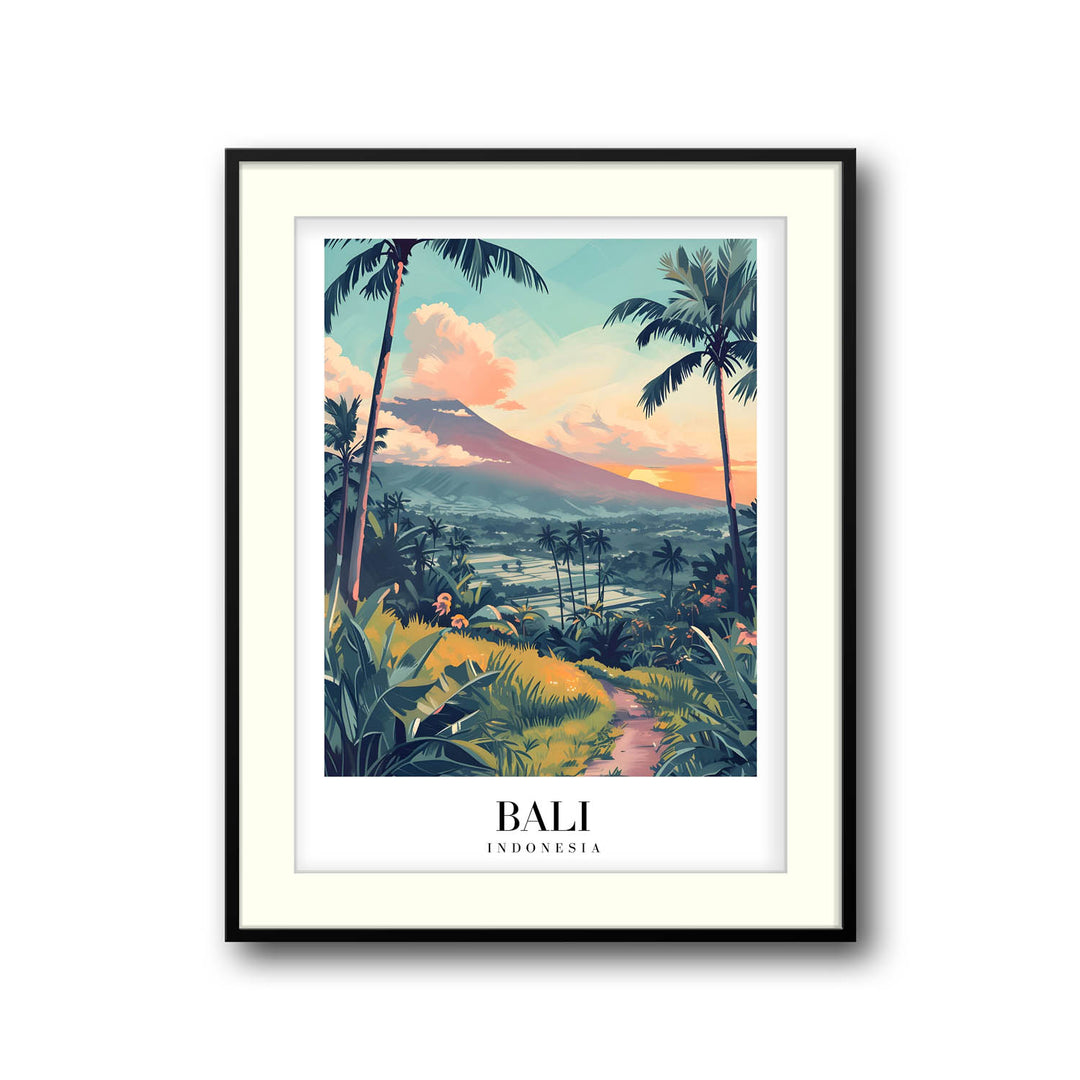 Sunset in Bali - Cities Paintings