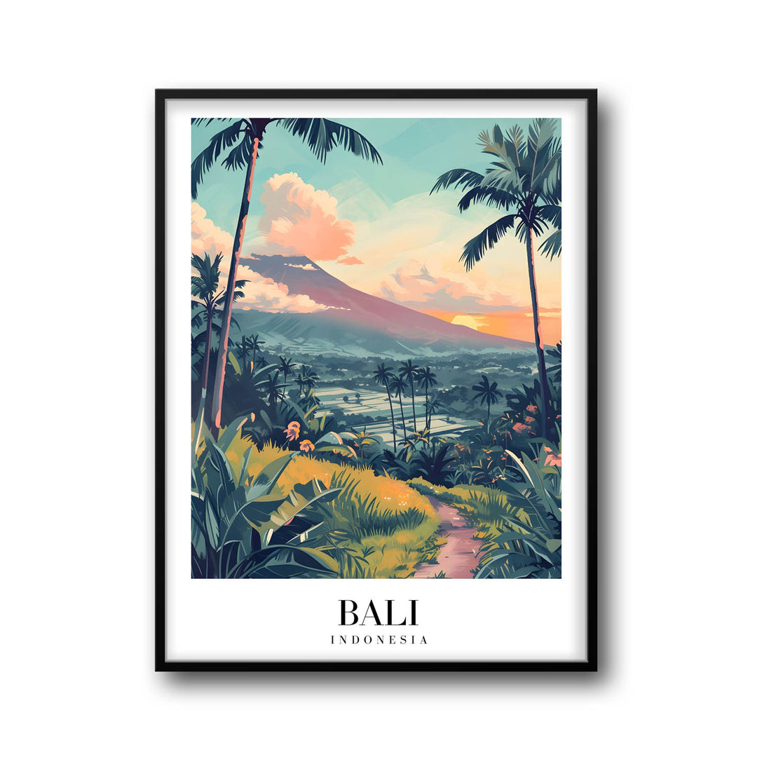 Sunset in Bali - Cities Paintings