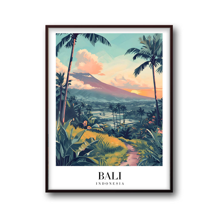 Sunset in Bali - Cities Paintings