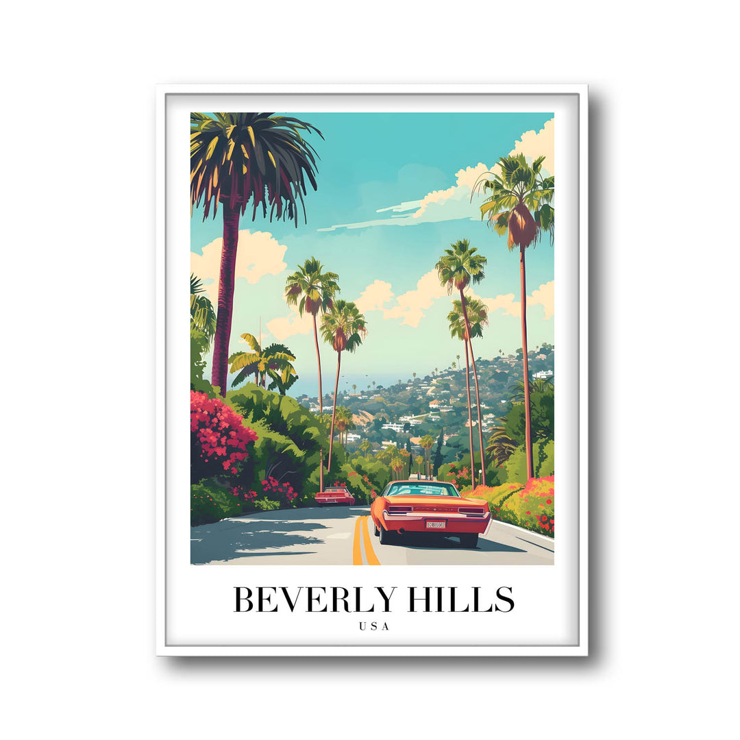 Streets of Beverly Hills - Cities Paintings