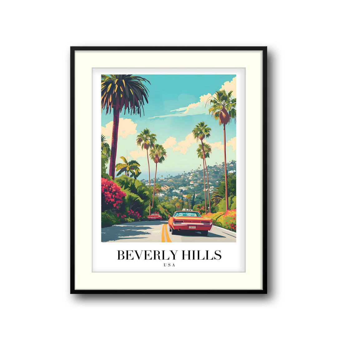 Streets of Beverly Hills - Cities Paintings