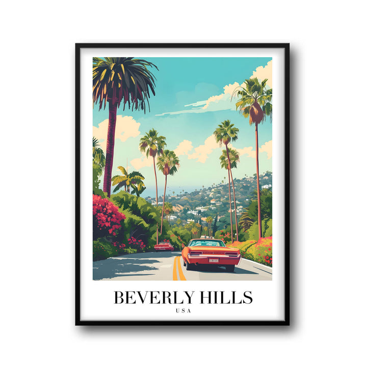 Streets of Beverly Hills - Cities Paintings