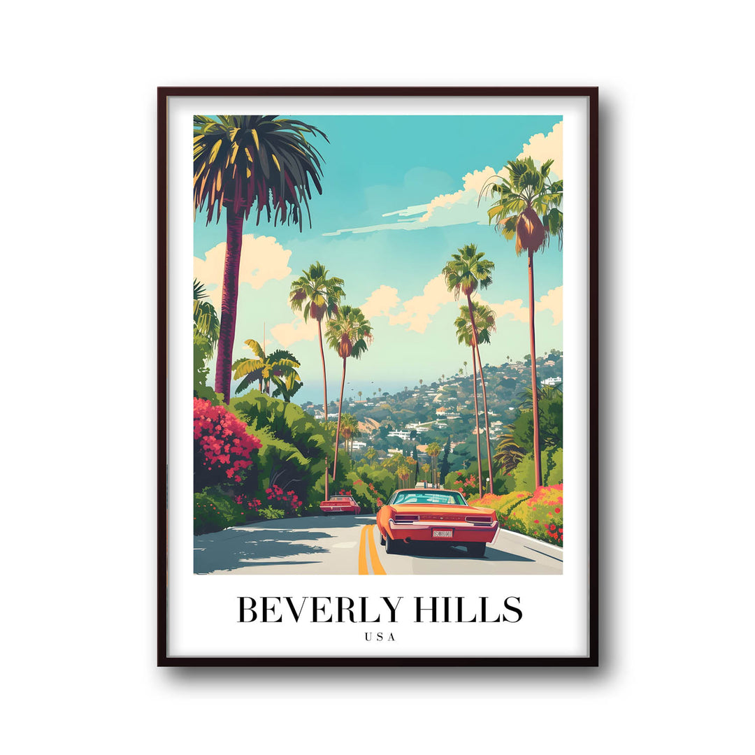 Streets of Beverly Hills - Cities Paintings