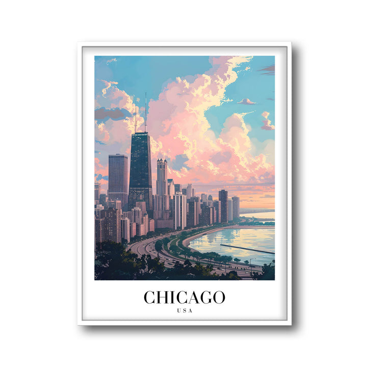 Chicago Skyline - Cities Paintings