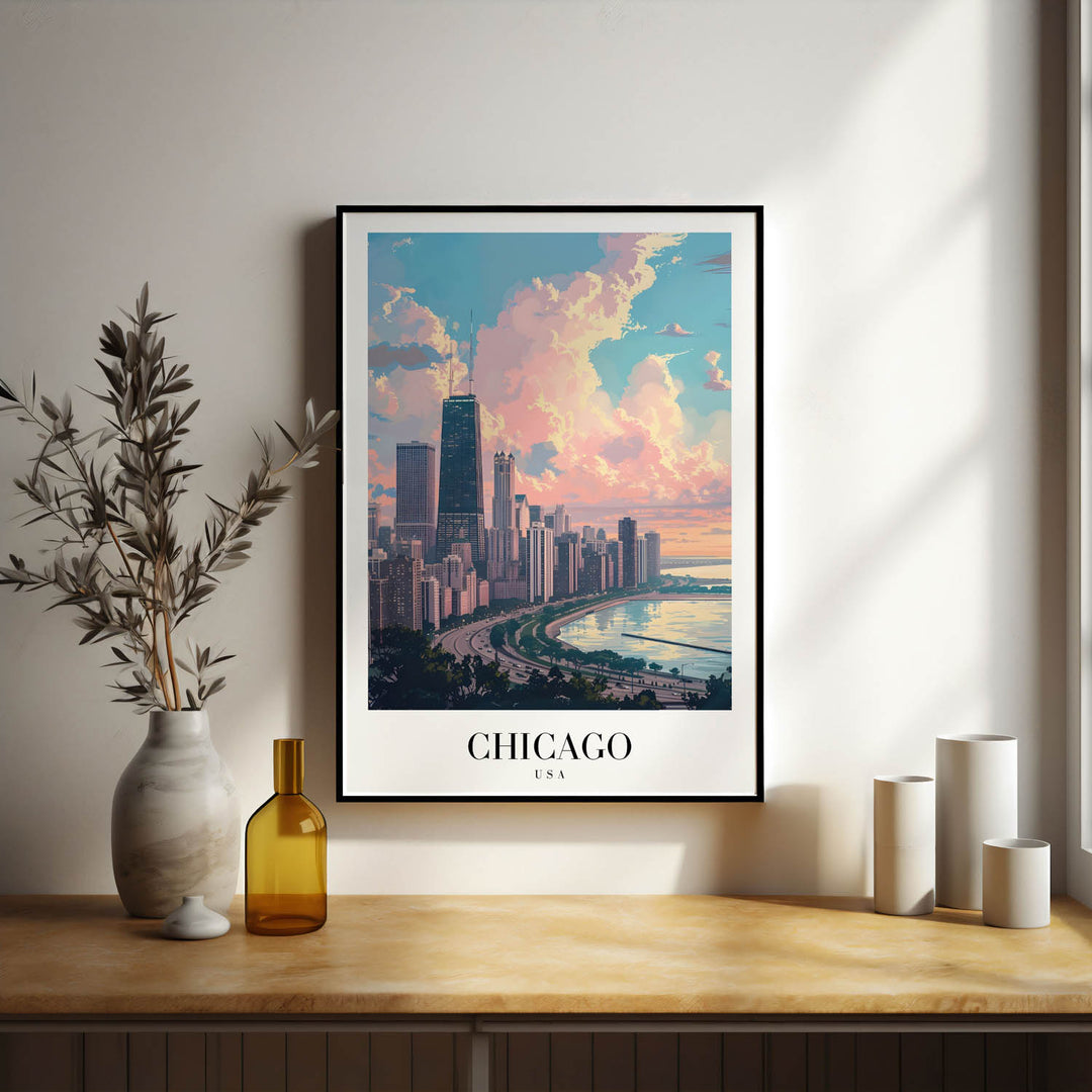 Chicago Skyline - Cities Paintings