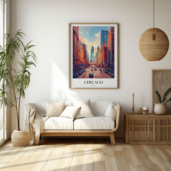 Downtown Chicago - Cities Paintings