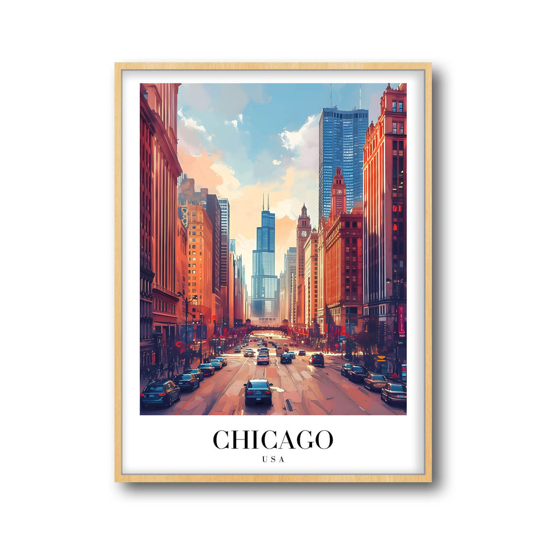 Downtown Chicago - Cities Paintings