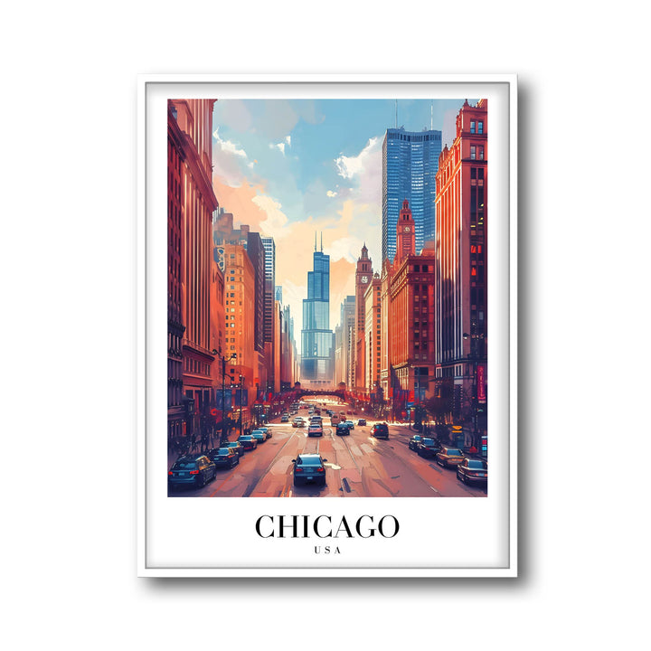 Downtown Chicago - Cities Paintings