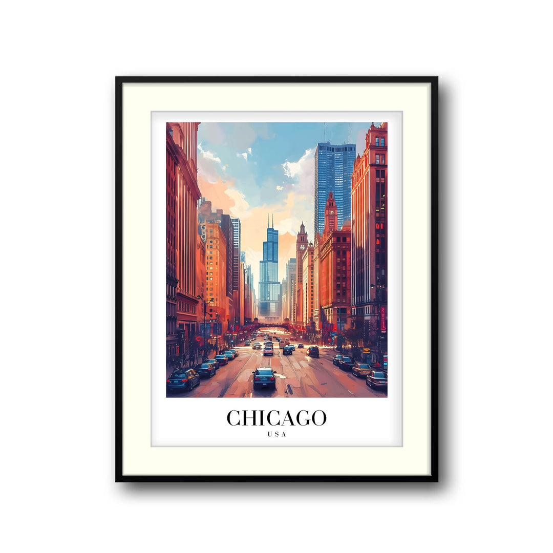 Downtown Chicago - Cities Paintings