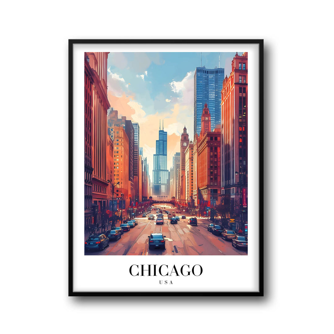 Downtown Chicago - Cities Paintings