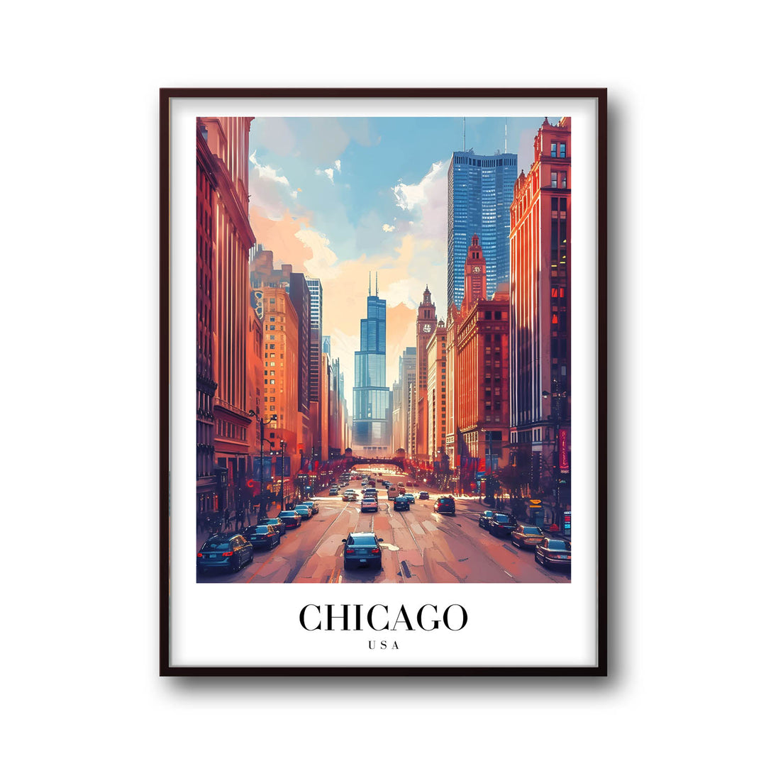 Downtown Chicago - Cities Paintings