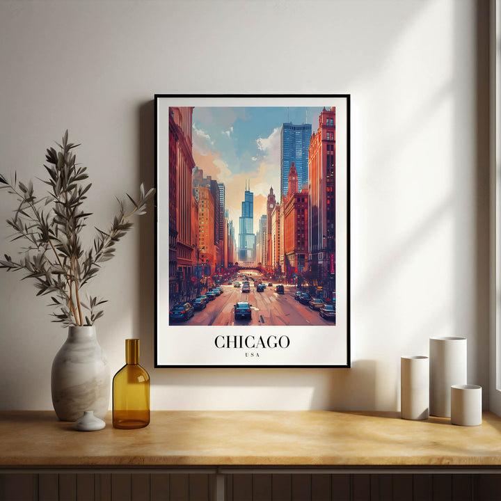 Downtown Chicago - Cities Paintings