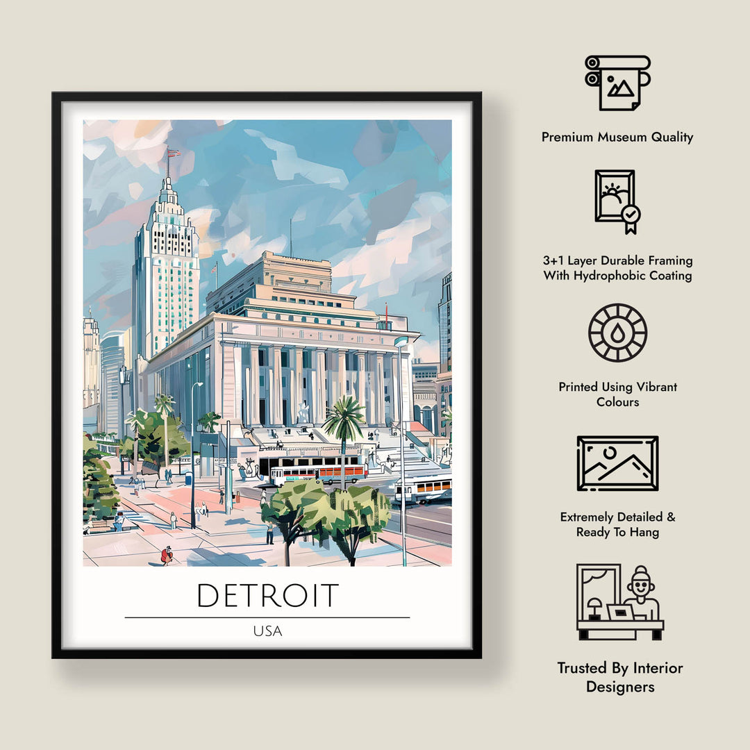 Detroit - Cities Paintings