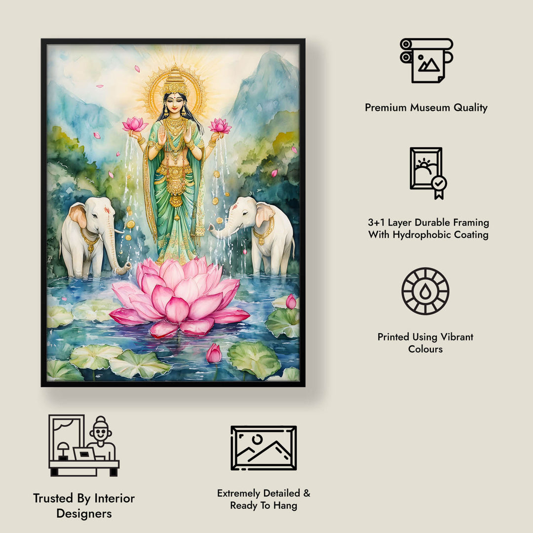 Goddess Gaj Lakshmi - Vastu Painting