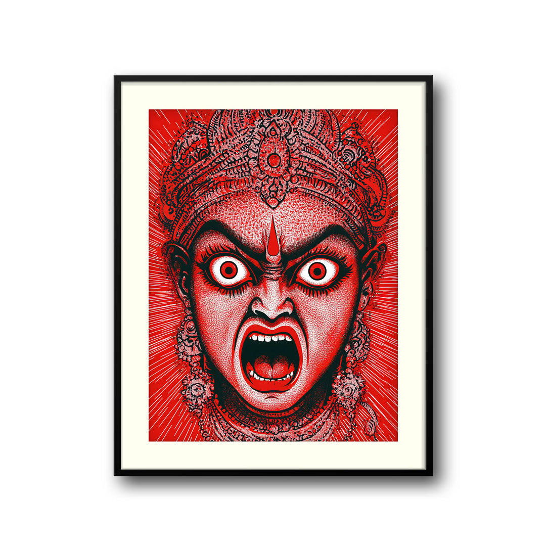 Goddess Kali Angry - Vastu Painting