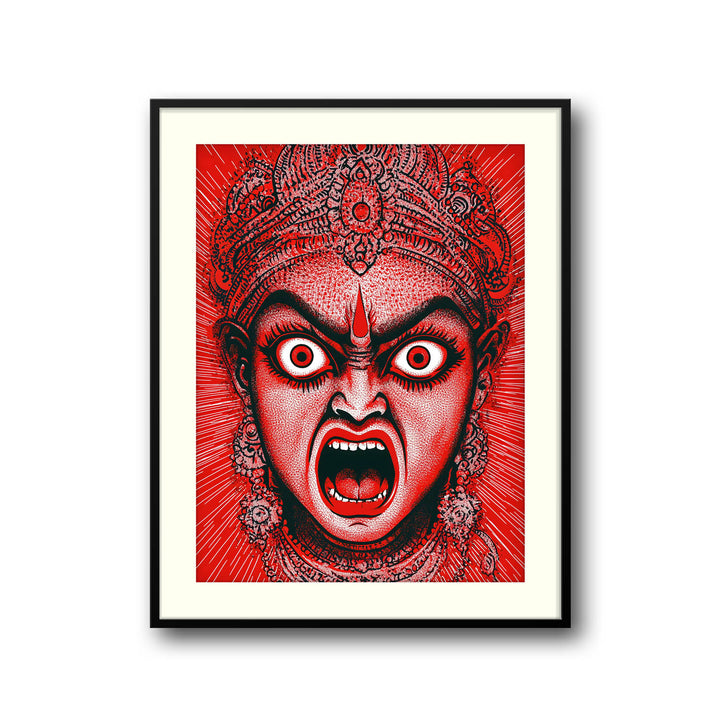 Goddess Kali Angry - Vastu Painting