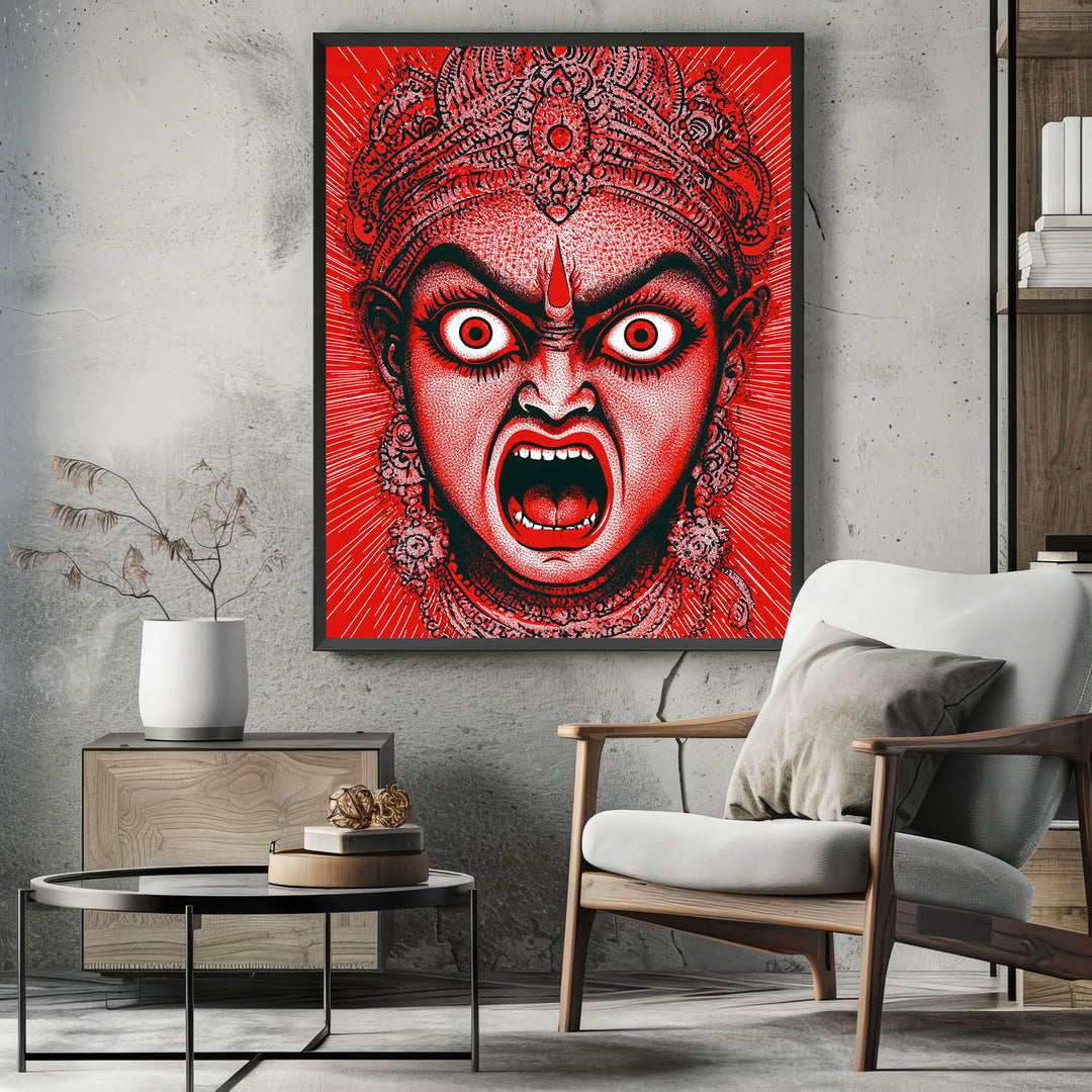 Goddess Kali Angry - Vastu Painting