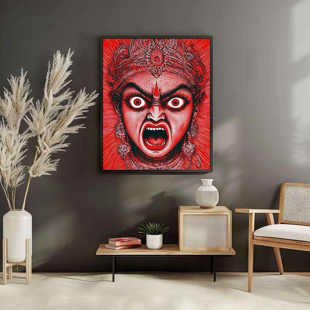 Goddess Kali Angry - Vastu Painting