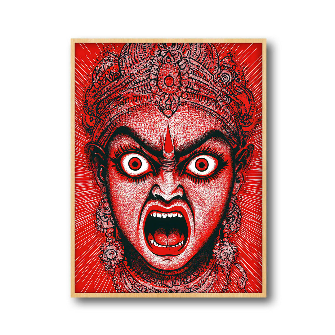 Goddess Kali Angry - Vastu Painting