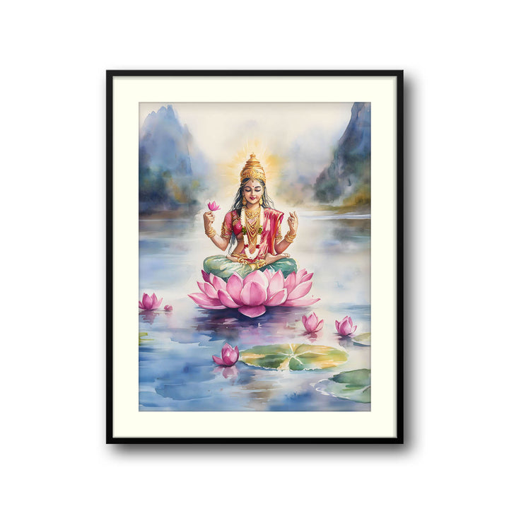 Goddess Lakshmi in Lake - Vastu Painting