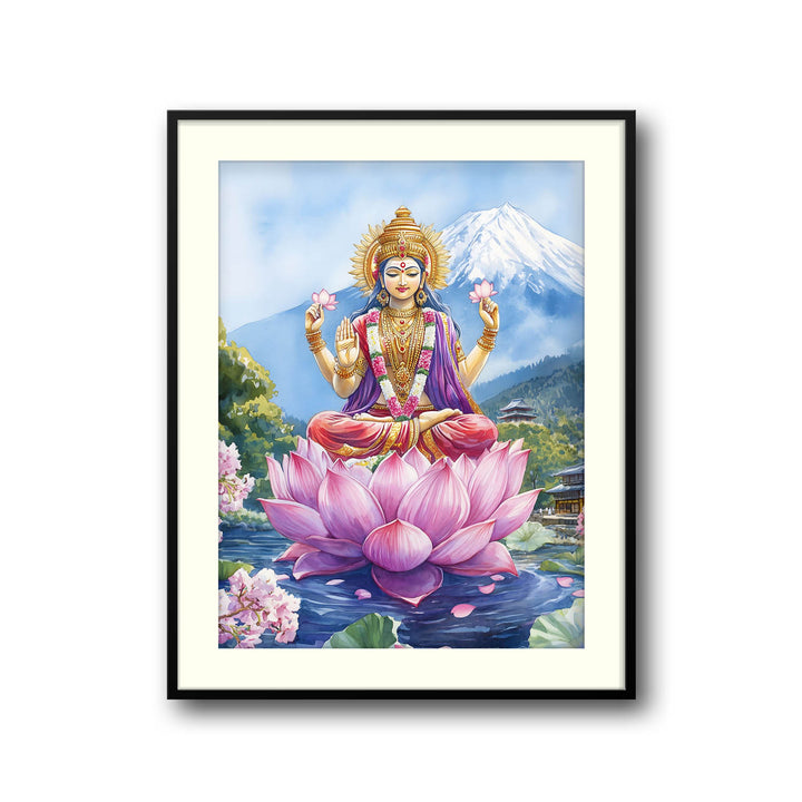 Goddess Laxmi in Himalaya - Vastu Painting