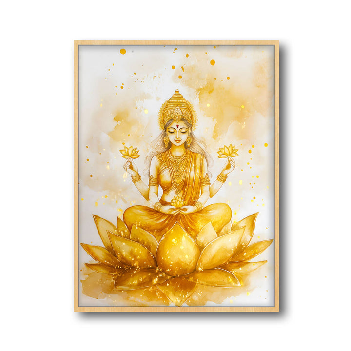 Goddess Laxmi on Lotus - Vastu Painting