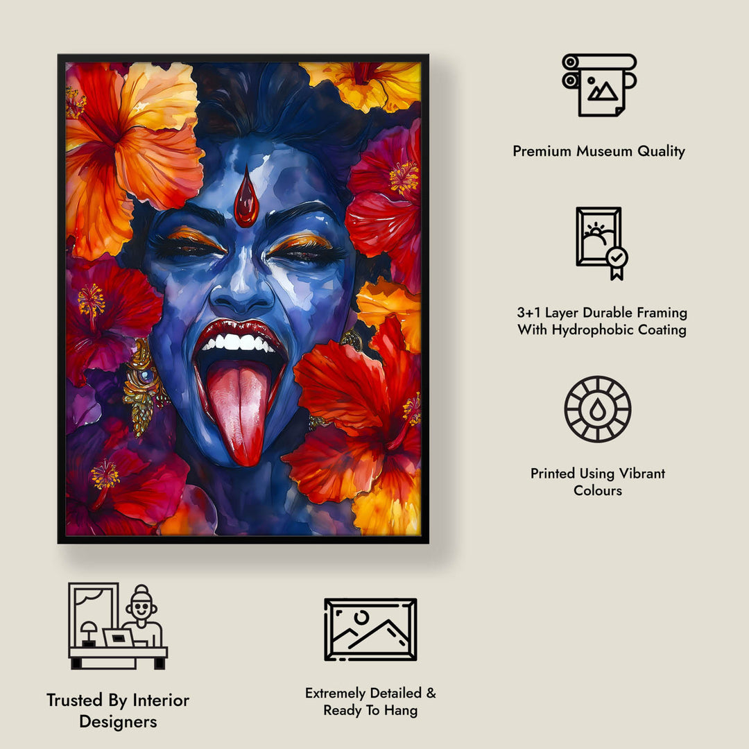 Goddess MahaKali  - Vastu Painting