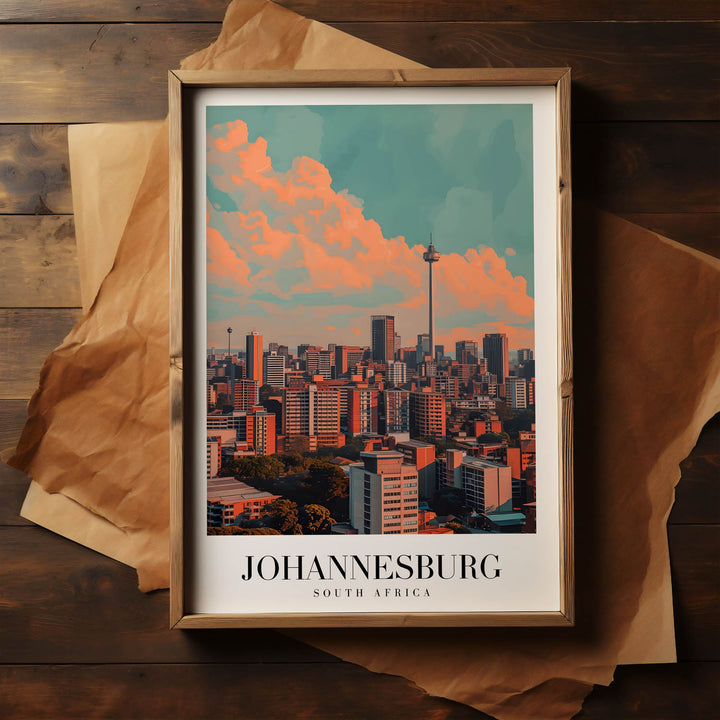 Johannesburg Cityscape - Cities Paintings