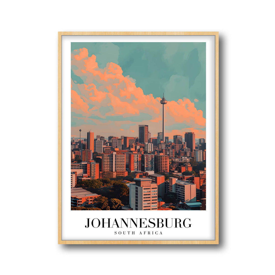 Johannesburg Cityscape - Cities Paintings