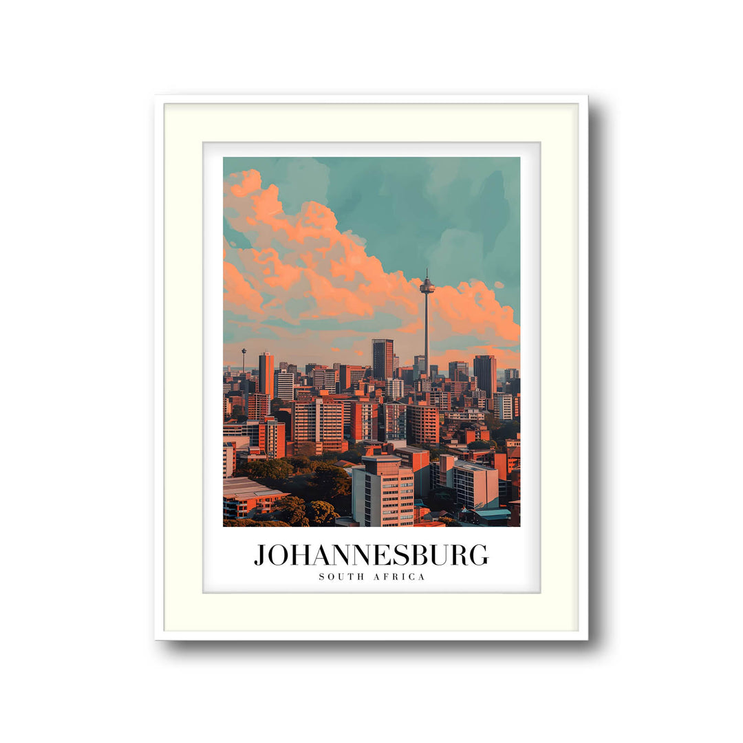 Johannesburg Cityscape - Cities Paintings