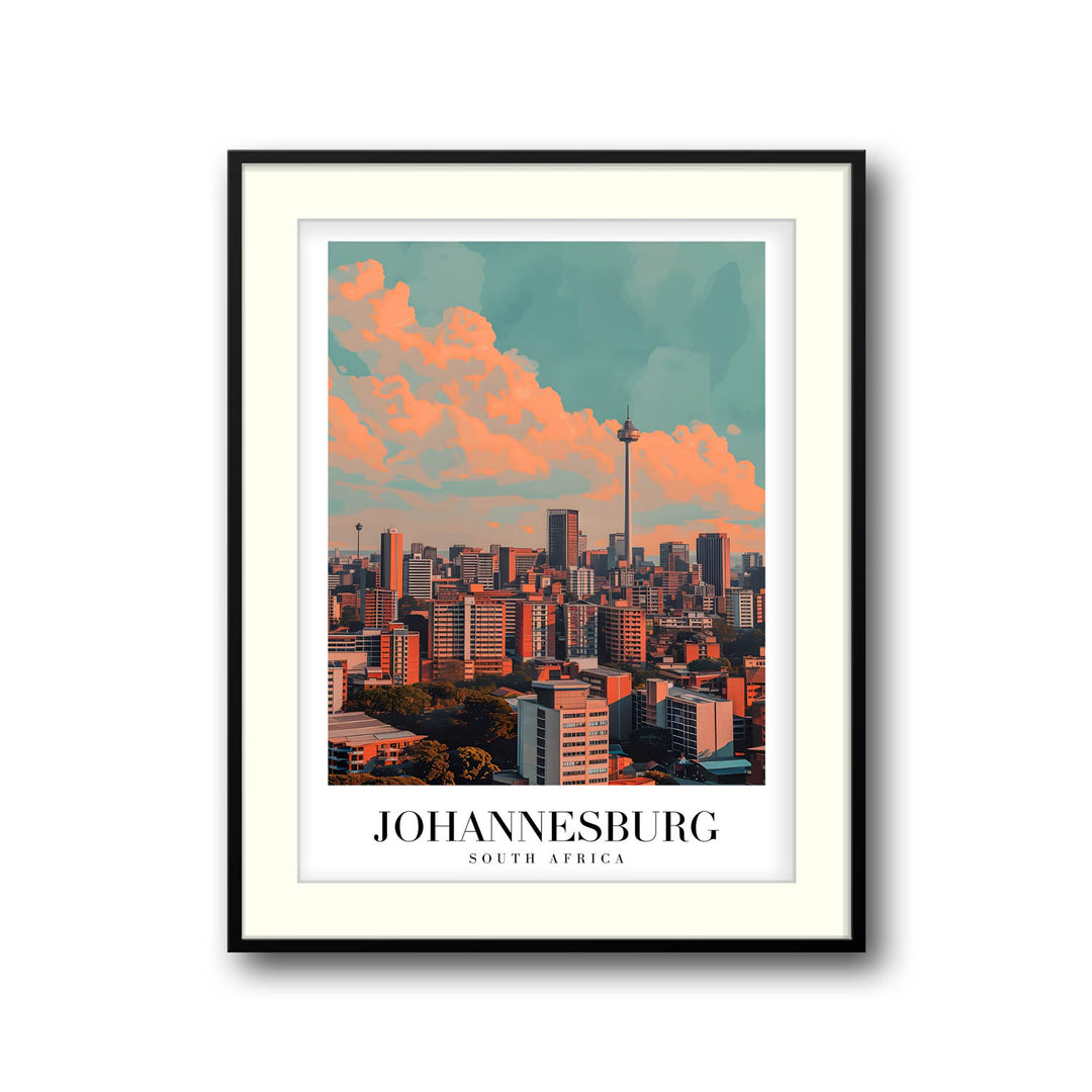 Johannesburg Cityscape - Cities Paintings