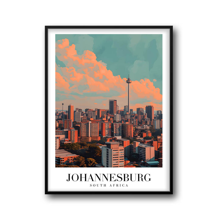 Johannesburg Cityscape - Cities Paintings