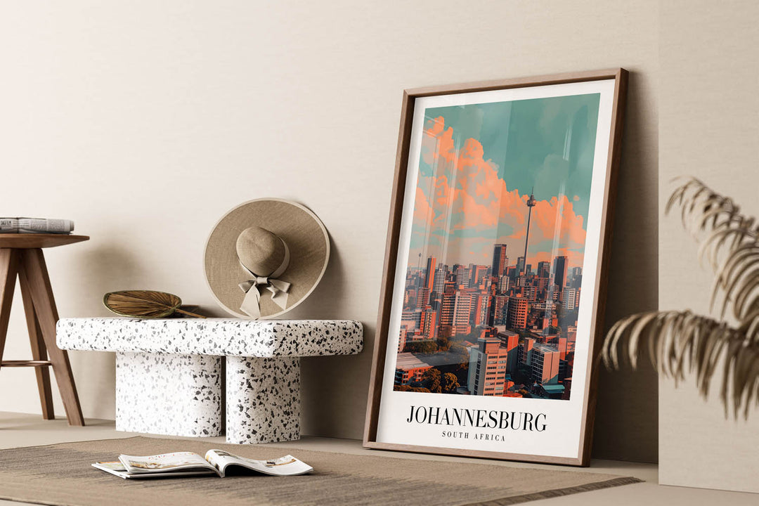 Johannesburg Cityscape - Cities Paintings