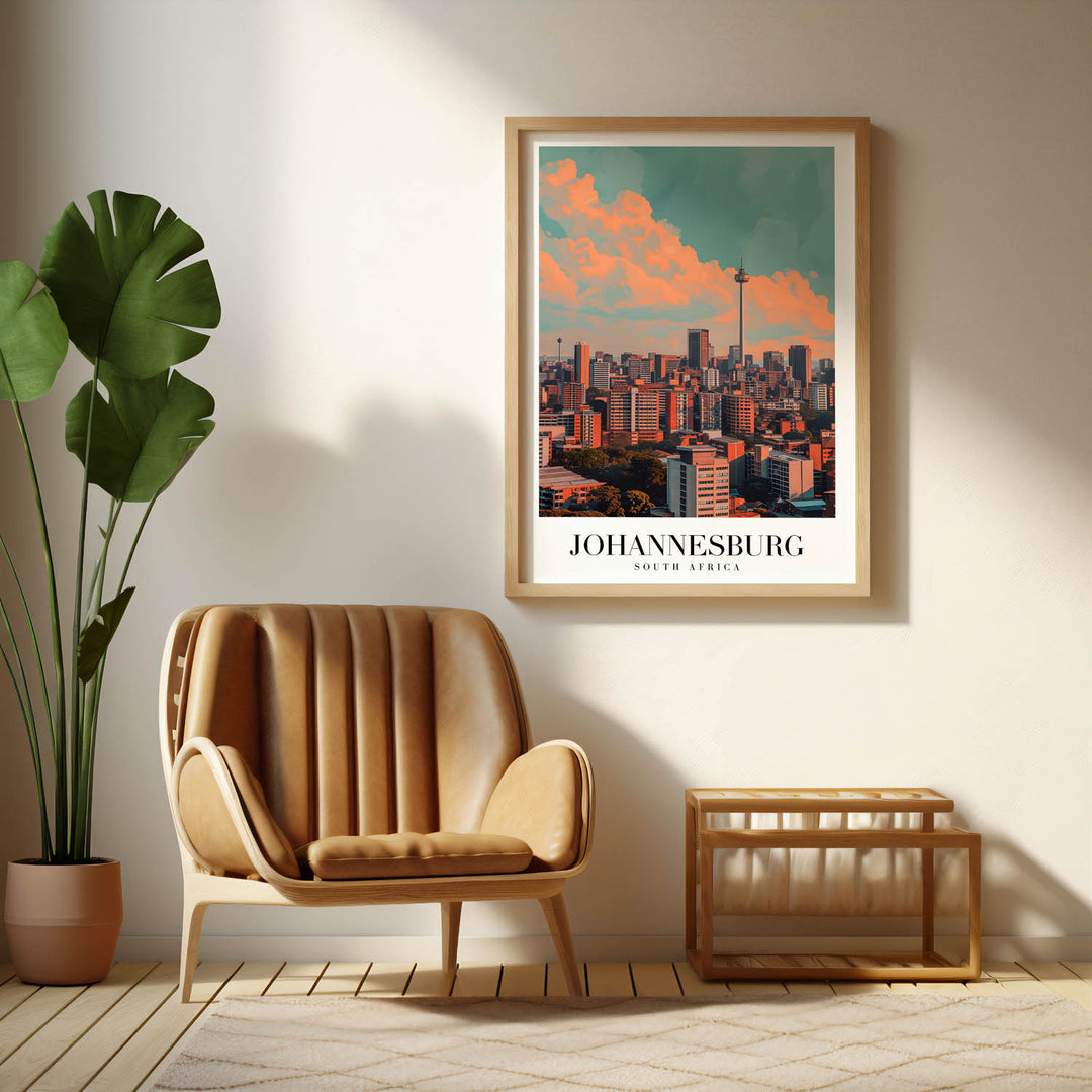 Johannesburg Cityscape - Cities Paintings