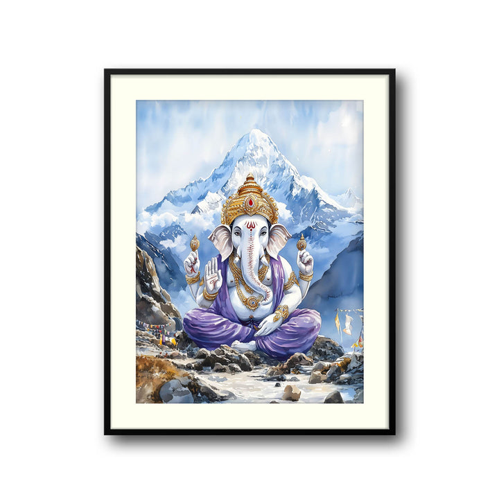 Lord Ganesh in Himalaya - Vastu Painting