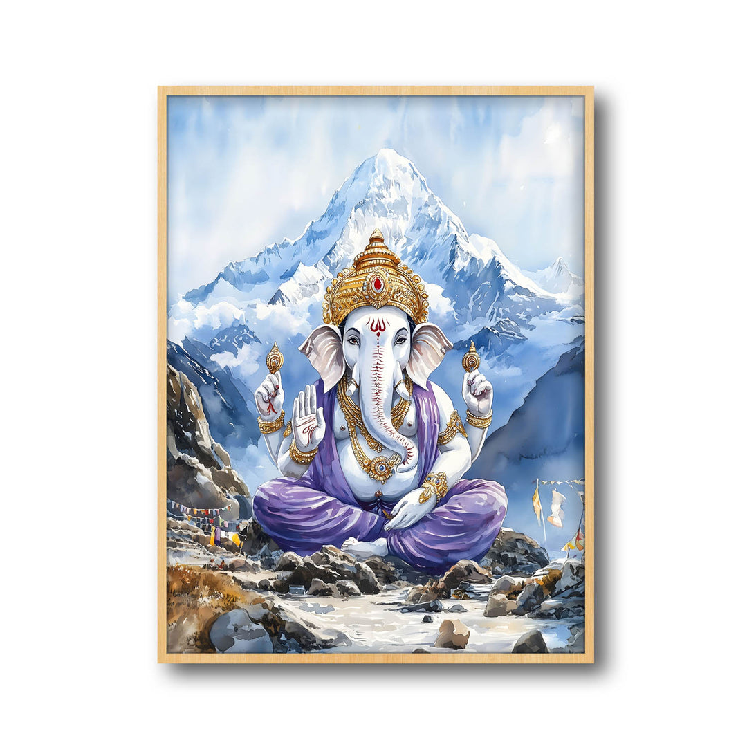 Lord Ganesh in Himalaya - Vastu Painting