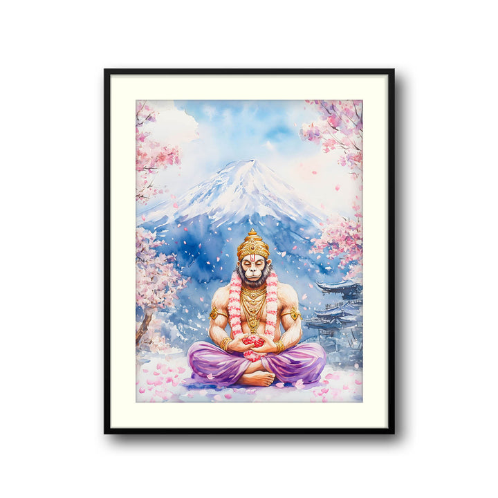 Lord Hanuman in Himalaya - Vastu Painting