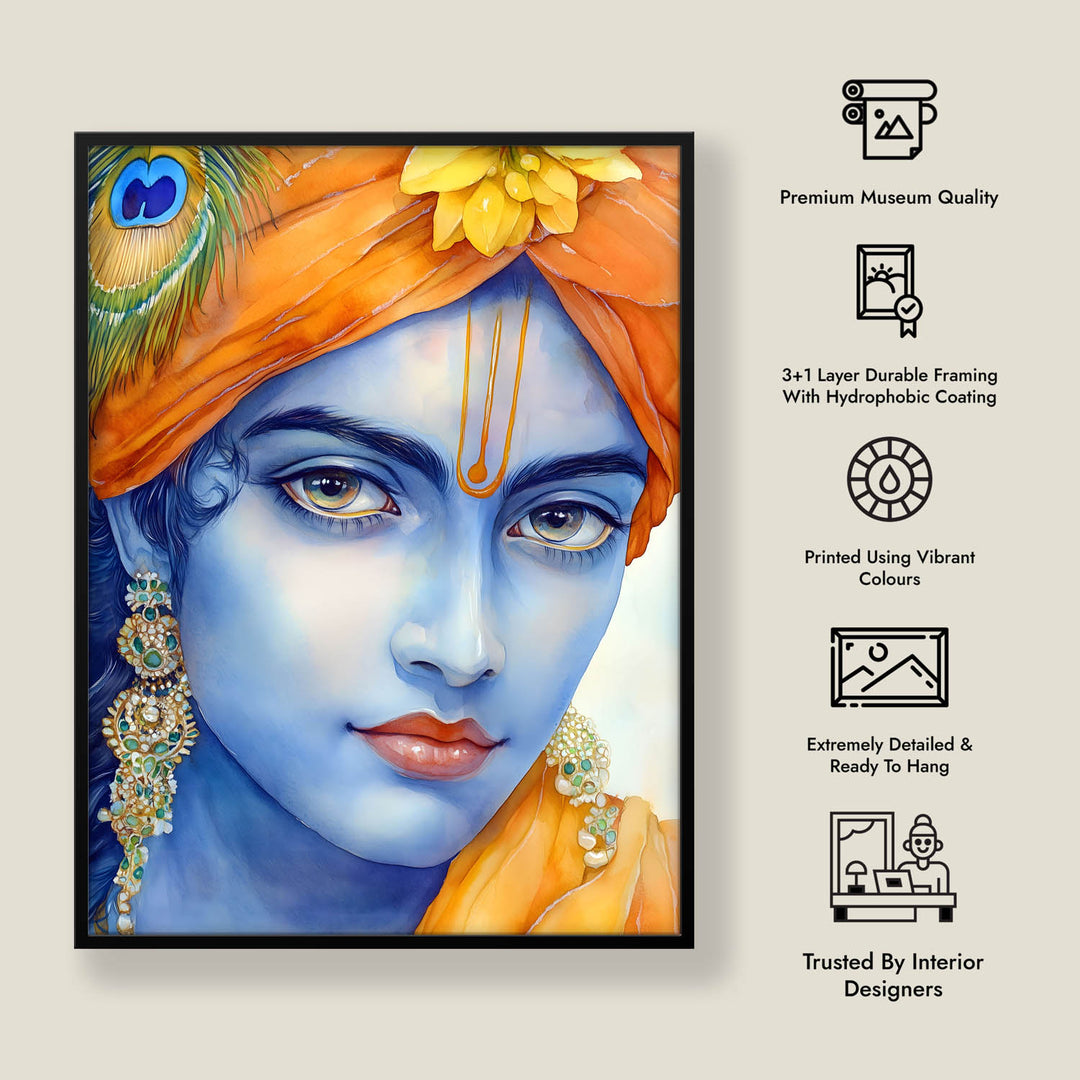 Lord Krishn - Vastu Painting