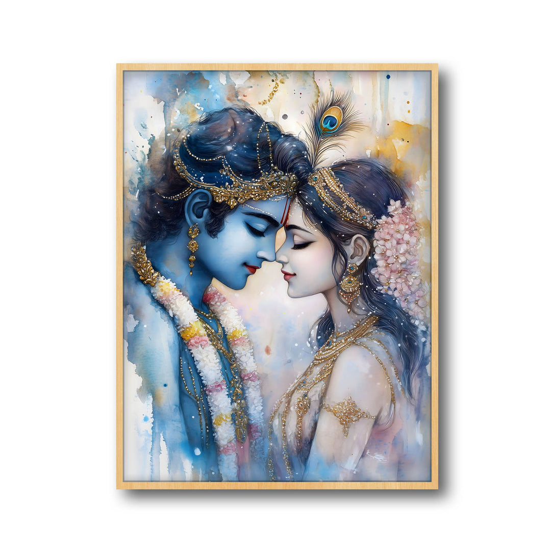 Lord Krishna & Goddess Radha - Vastu Painting