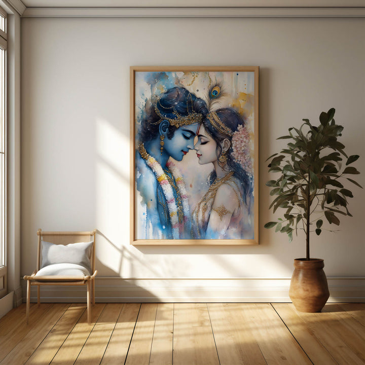 Lord Krishna & Goddess Radha - Vastu Painting