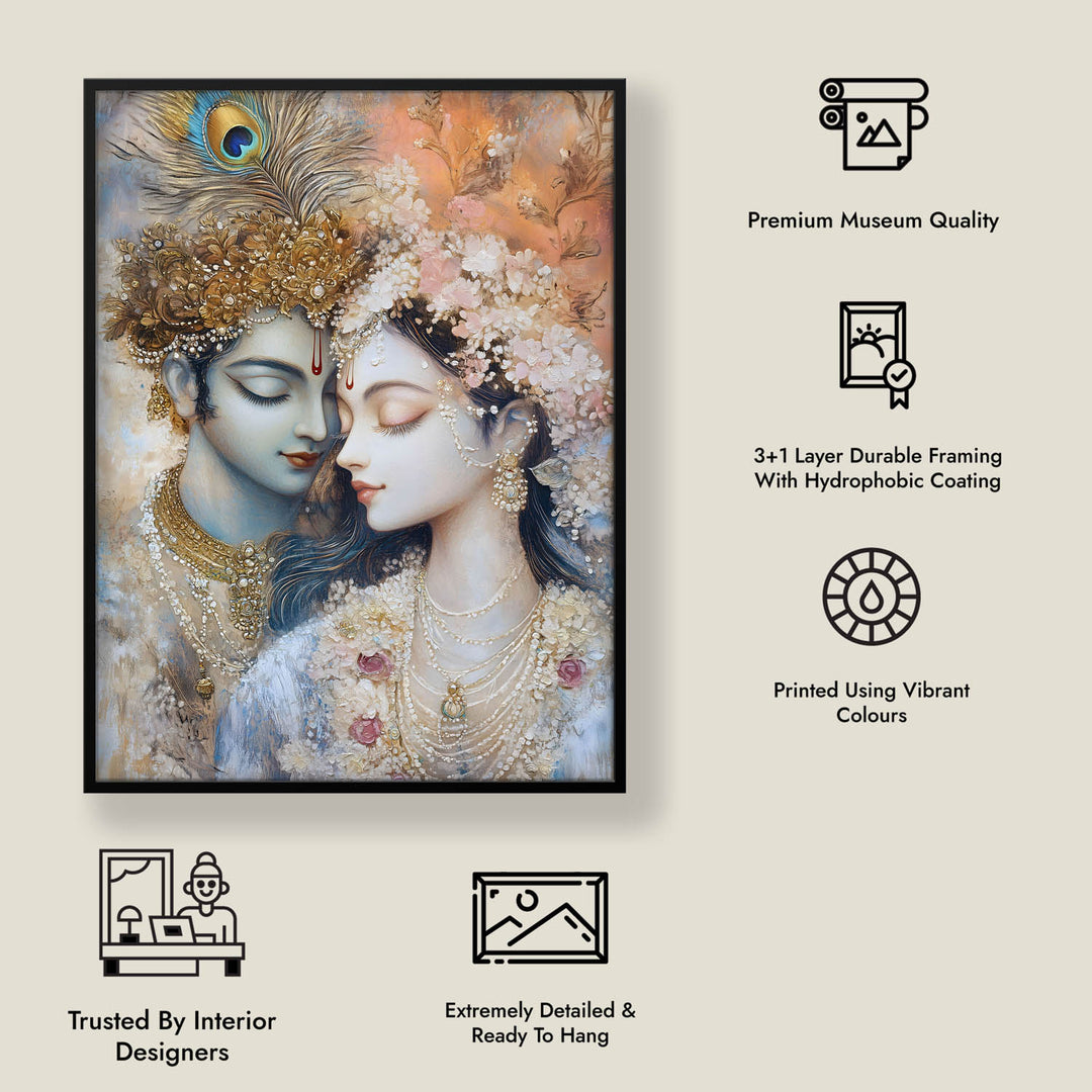 Lord Krishna & Radha - Vastu Painting