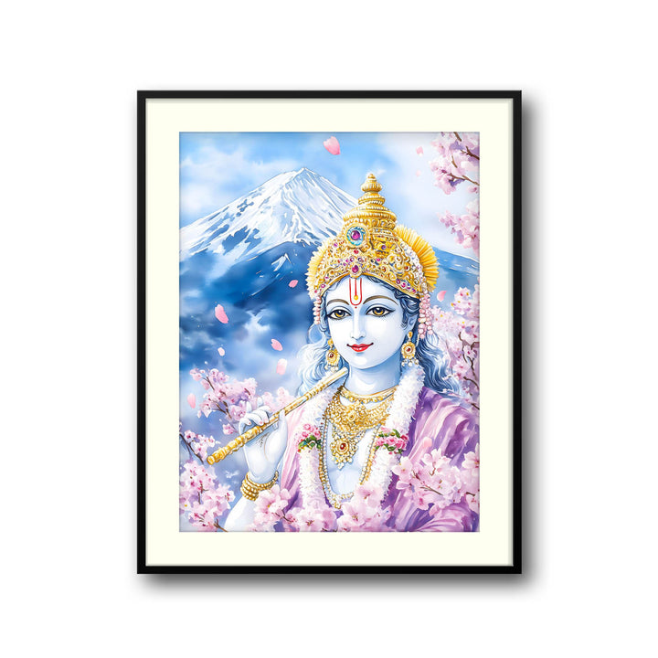 Lord Krishna in Himalaya - Vastu Painting