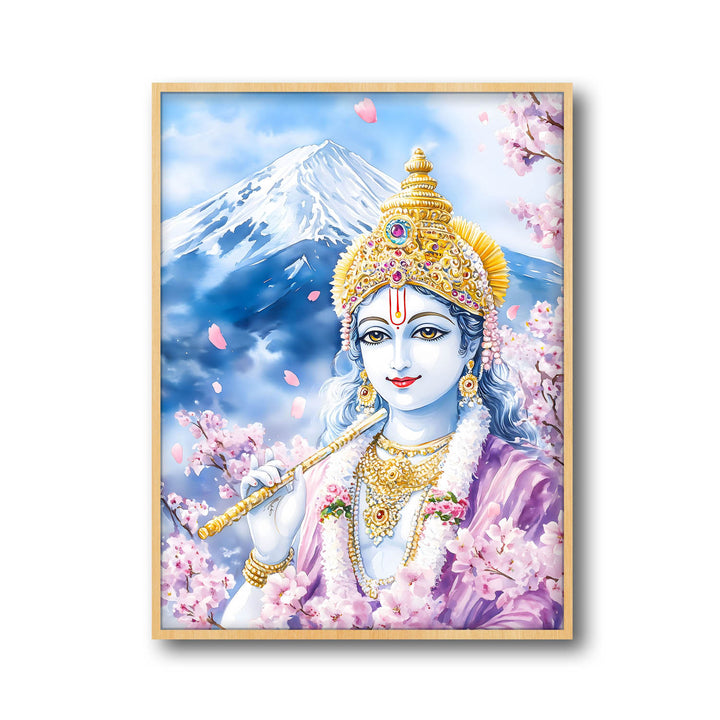 Lord Krishna in Himalaya - Vastu Painting