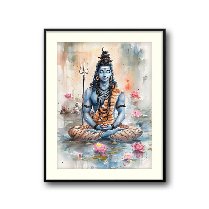 Lord Shiv Meditating  - Vastu Painting