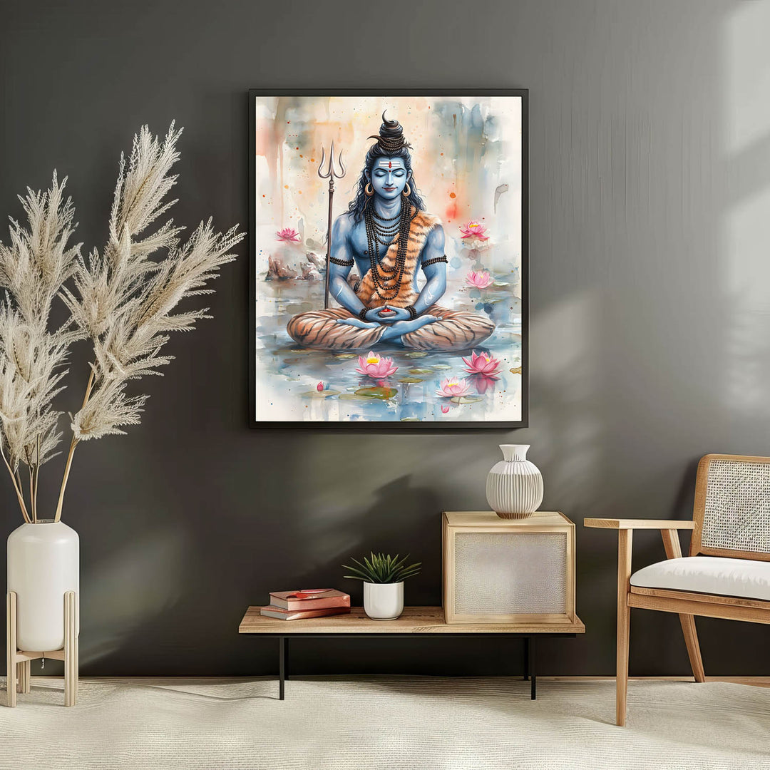 Lord Shiv Meditating  - Vastu Painting