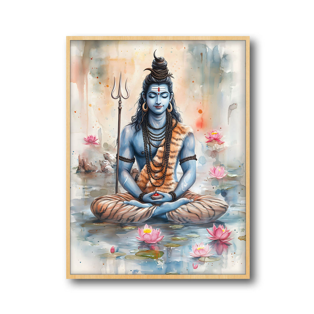 Lord Shiv Meditating  - Vastu Painting