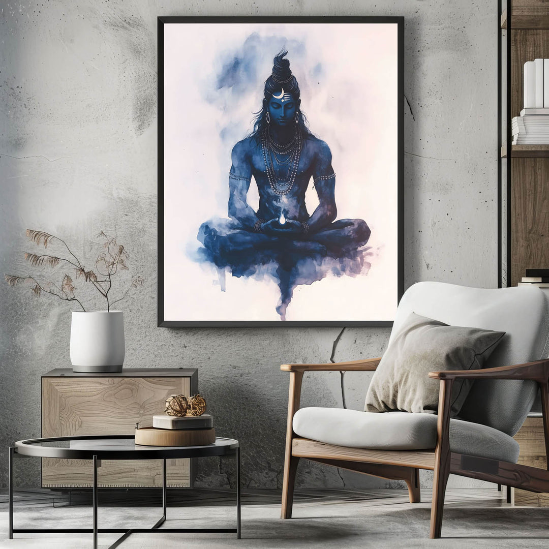 Lord Shiva Meditating - Vastu Painting