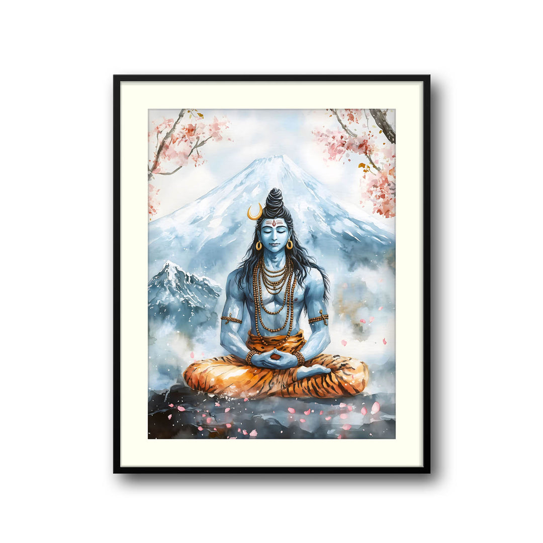 Lord Shiva in Dhyaan - Vastu Painting