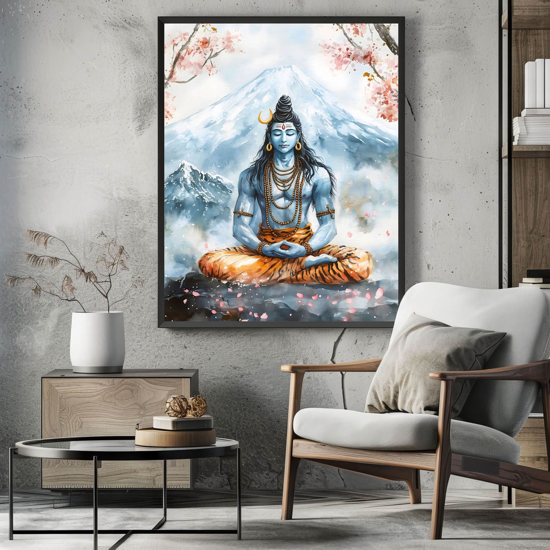 Lord Shiva in Dhyaan - Vastu Painting