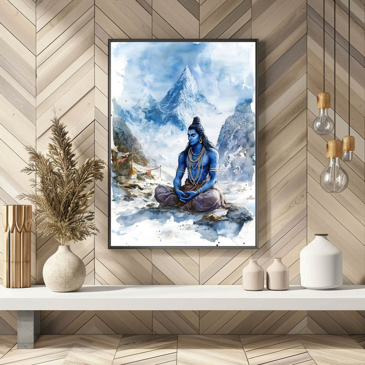 Lord Shiva in Himalaya - Vastu Painting